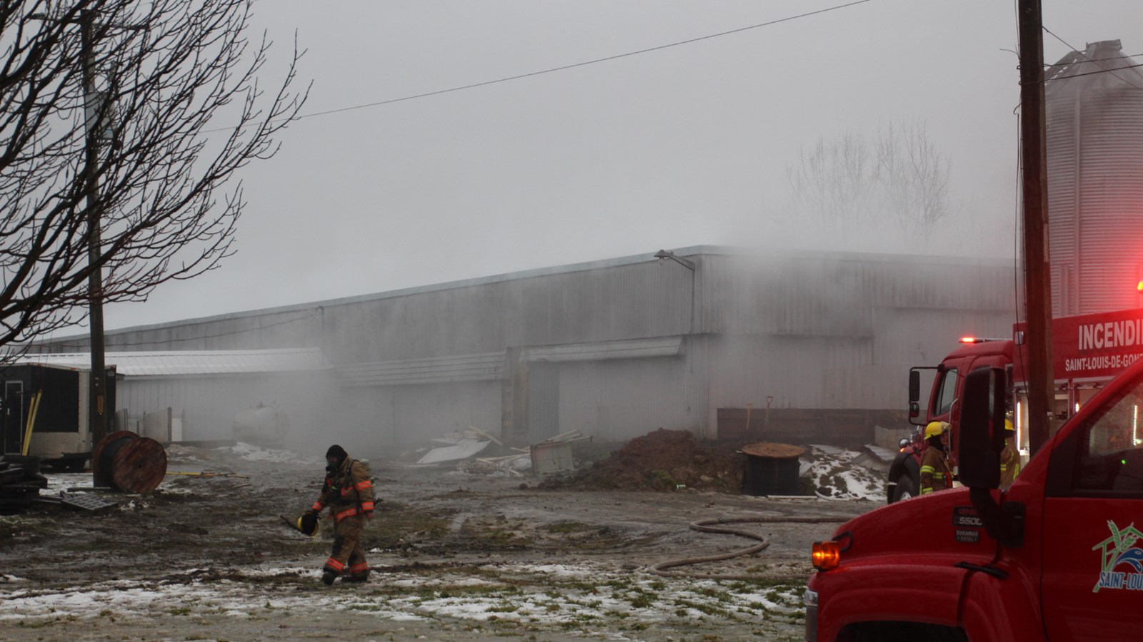 Un incendie dans une porcherie a mobilisé une cinquantaine de pompiers
