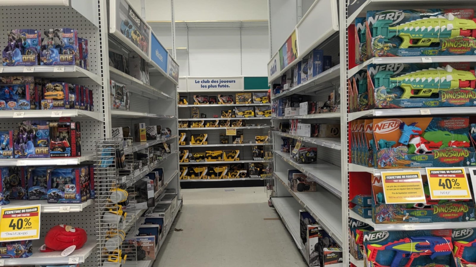 Le Toys"R"Us de Vaudreuil-Dorion ferme ses portes