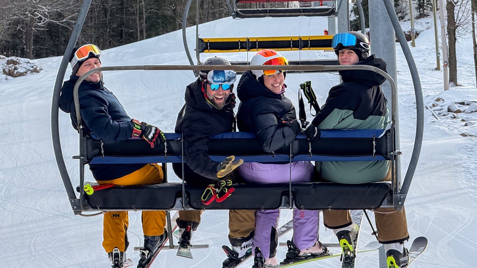 Jean-Luc Brassard inaugure le Poma Express au Mont Rigaud