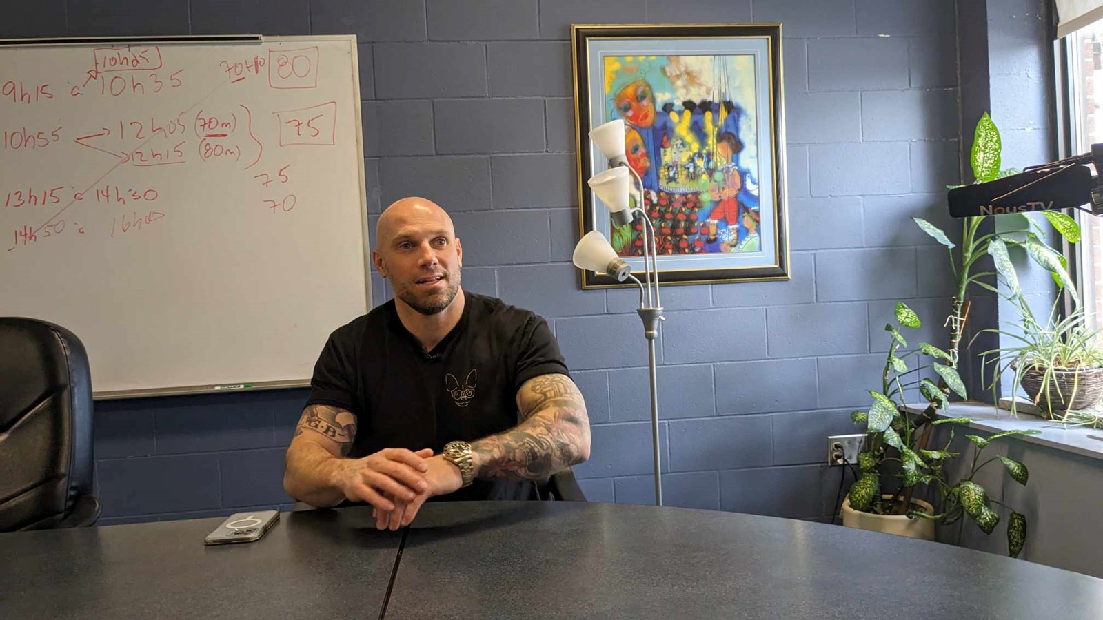 Journées de la persévérance scolaire: visite d'Étienne Boulay à la Baie-St-François
