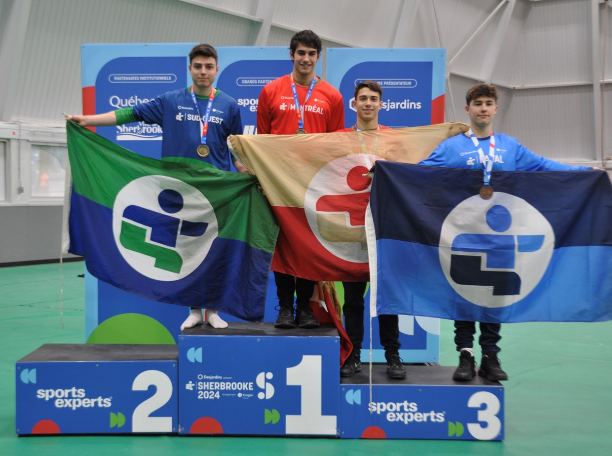 Samuel Dion de Saint-Lazare a remporté la première médaille du Sud-Ouest aux Jeux du Québec de Sherbrooke, alors qu’il a brillé au saut masculin en gymnastique