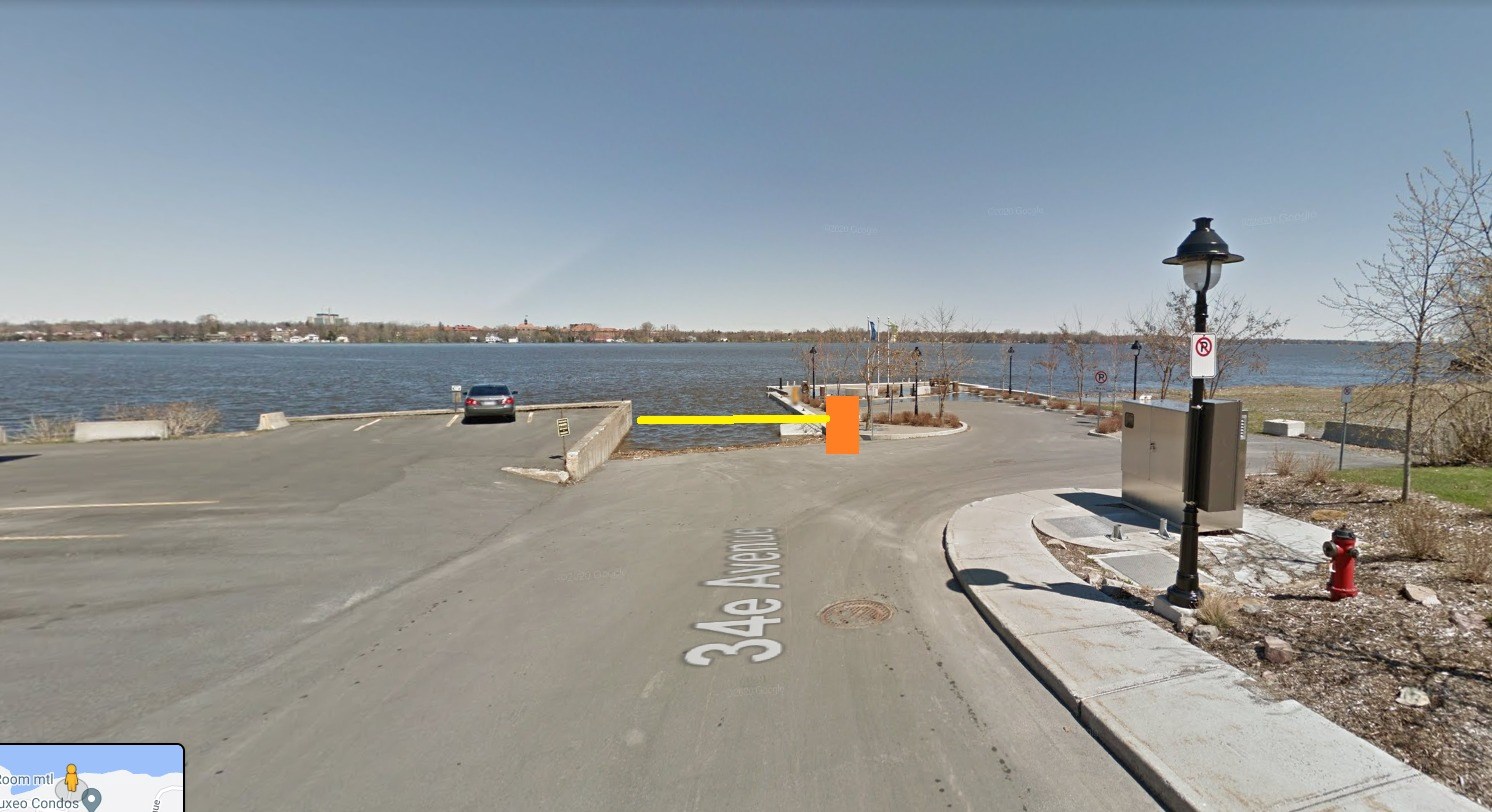 L'Île-Perrot: travaux à la rampe de mise à l'eau de la 34e Avenue 