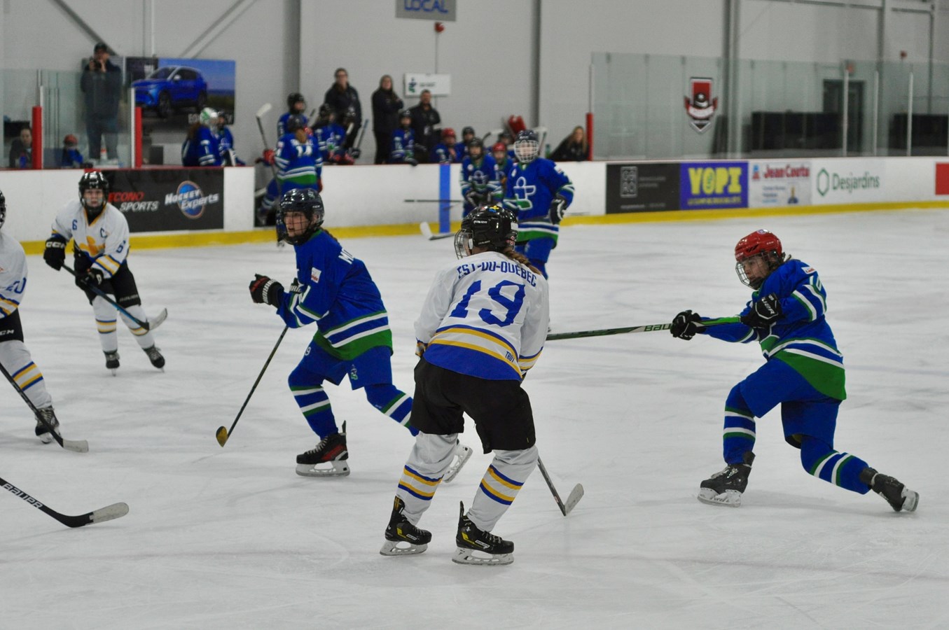 Au hockey féminin, le Sud-Ouest a perdu un match chaudement disputé par la marque de 2-1 devant l’Est-du-Québec qui a pris le 11e rang