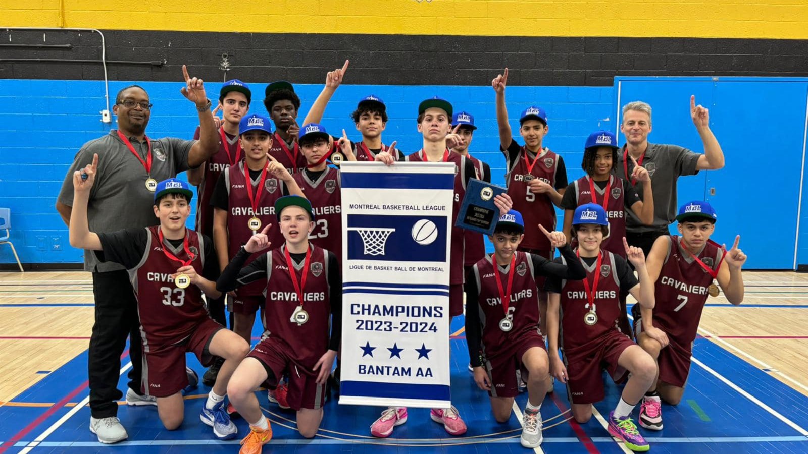 Le Club de Basketball de L'Ouest est sacré champion