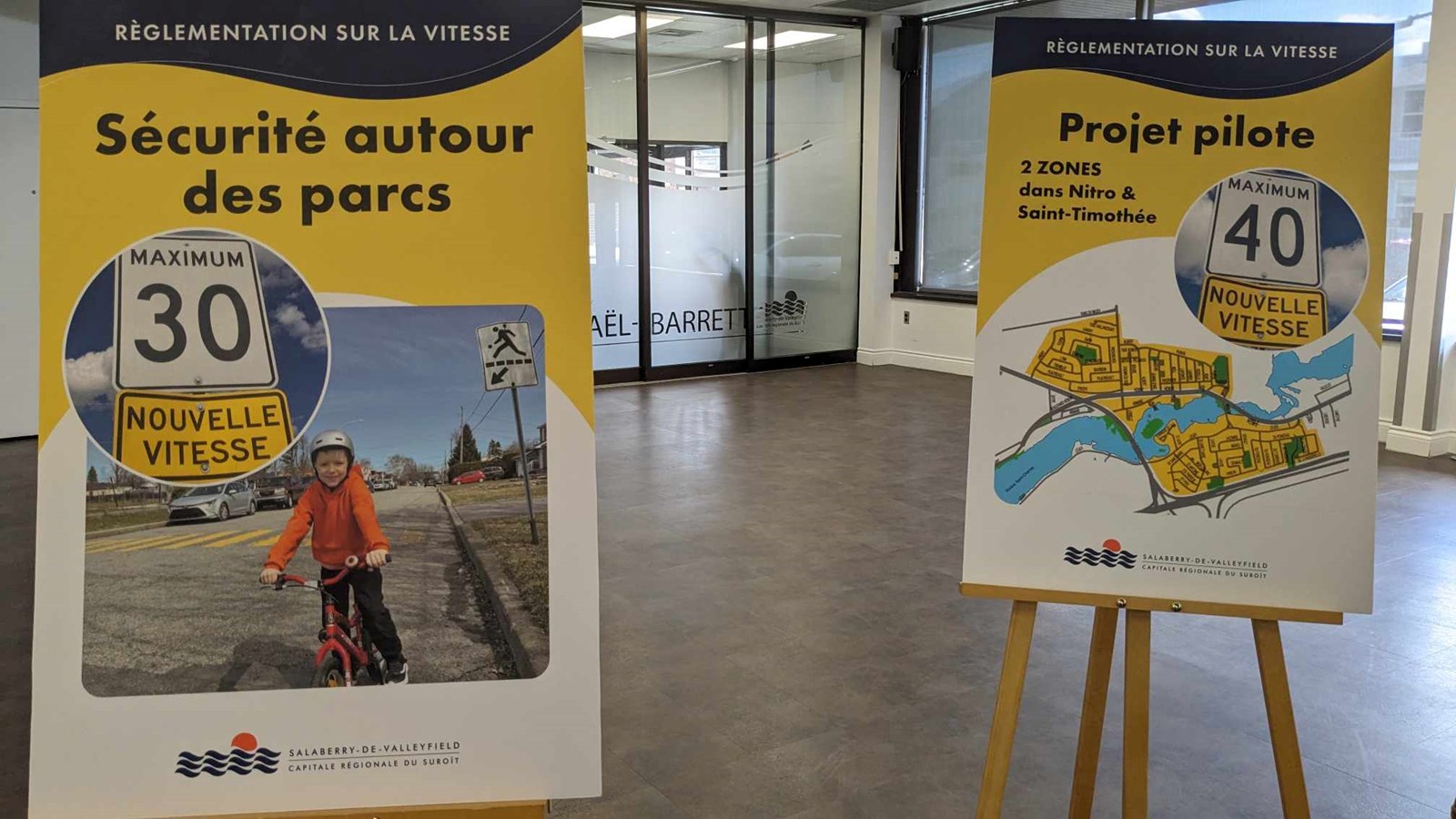 Vitesse: une mesure et un projet-pilote implantés à Salaberry-de-Valleyfield