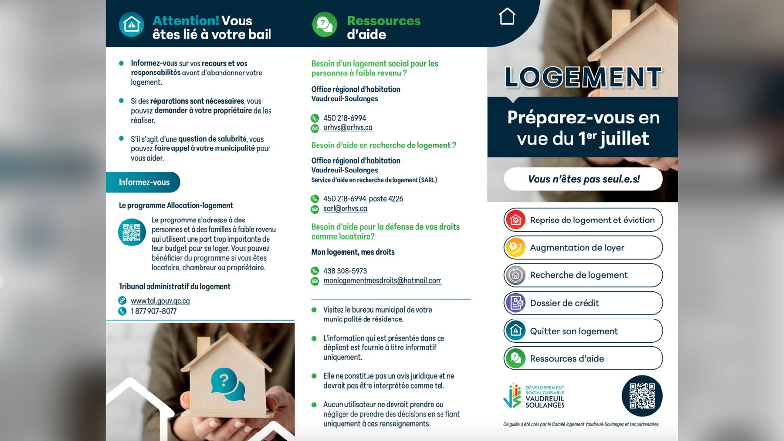1er juillet: Des services en logement disponibles sur le territoire