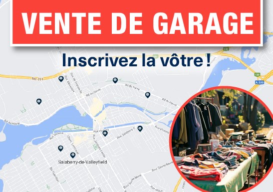 Salaberry-de-Valleyfield déploie une carte interactive pour les ventes-débarras