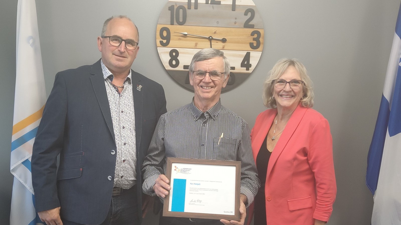 Le Prix hommage bénévolat-Québec 2024 est remis à deux Stéphanois