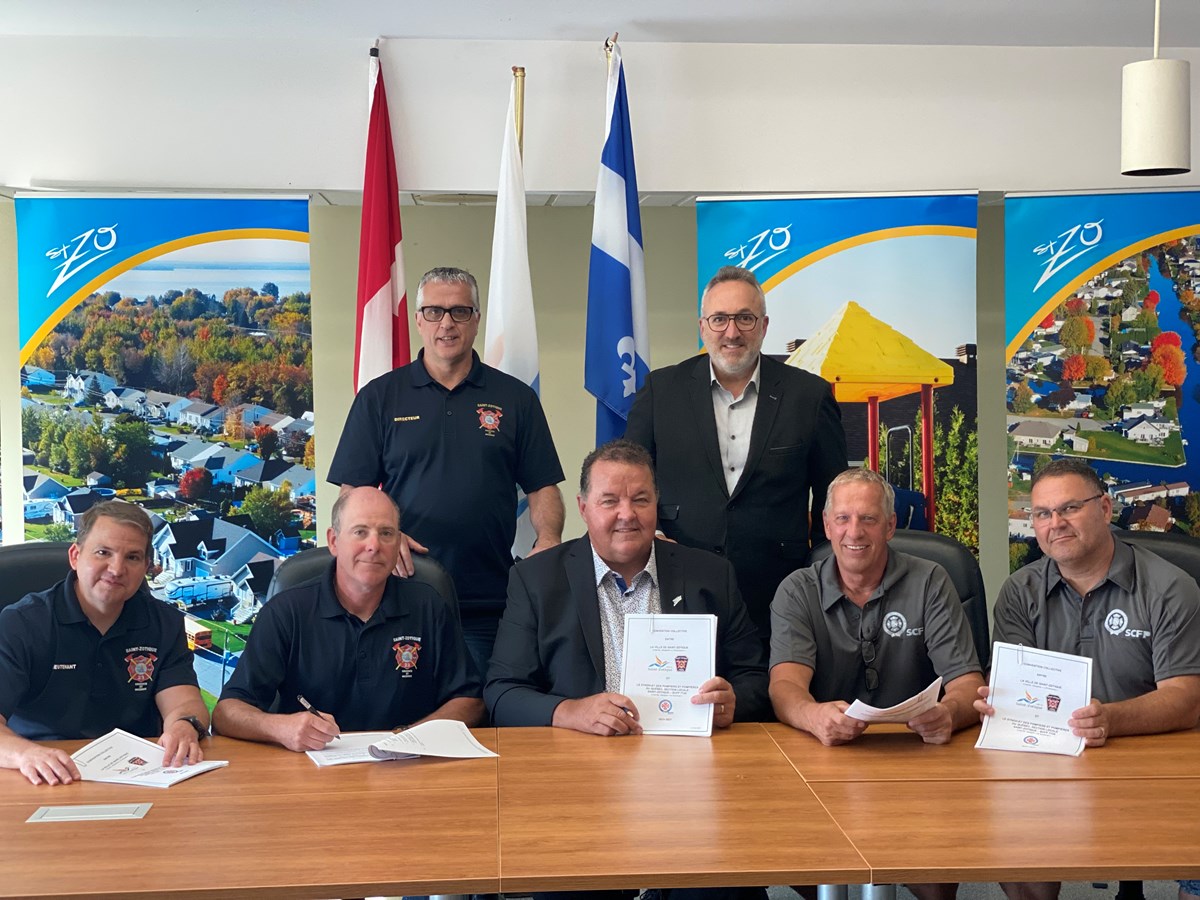 Saint-Zotique s'entend avec ses pompiers jusqu'en 2027