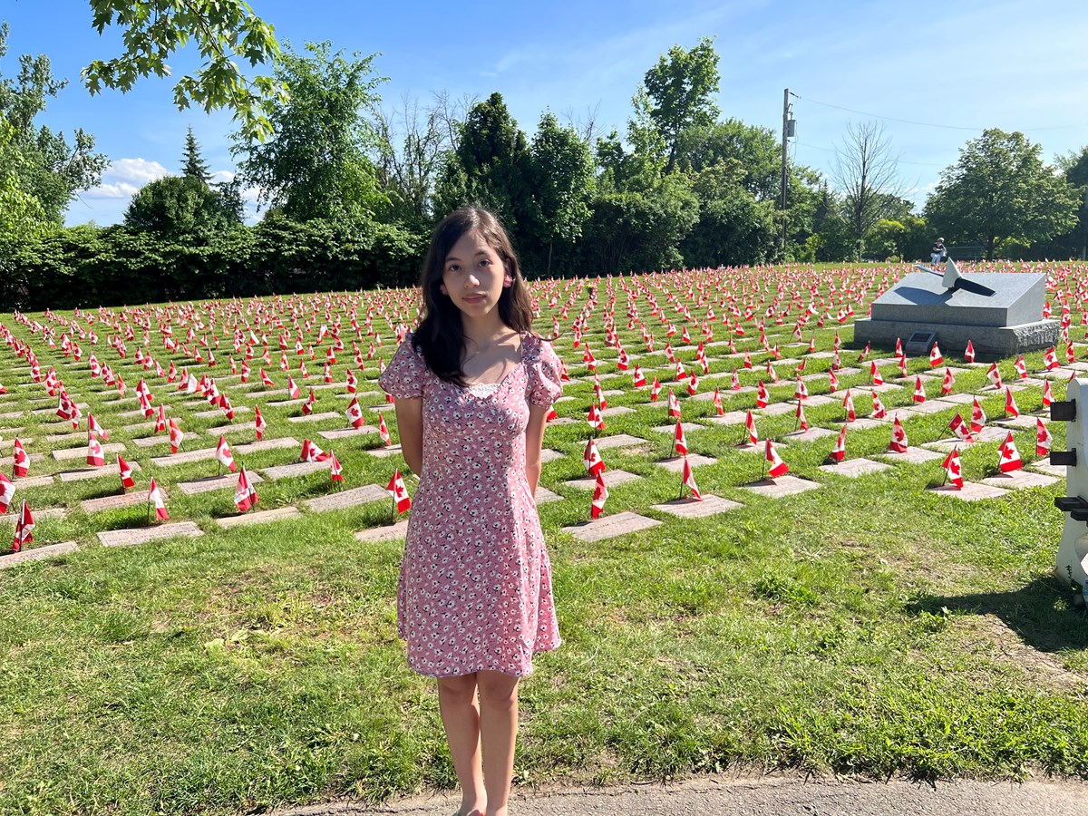 Carolina, at the Last Post Fund National Field of Honour, Pointe-Claire