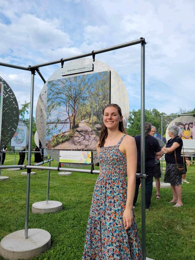 Gabrielle Larouche: une passionnée d'art qui n'a pas peur de sortir de sa zone de confort