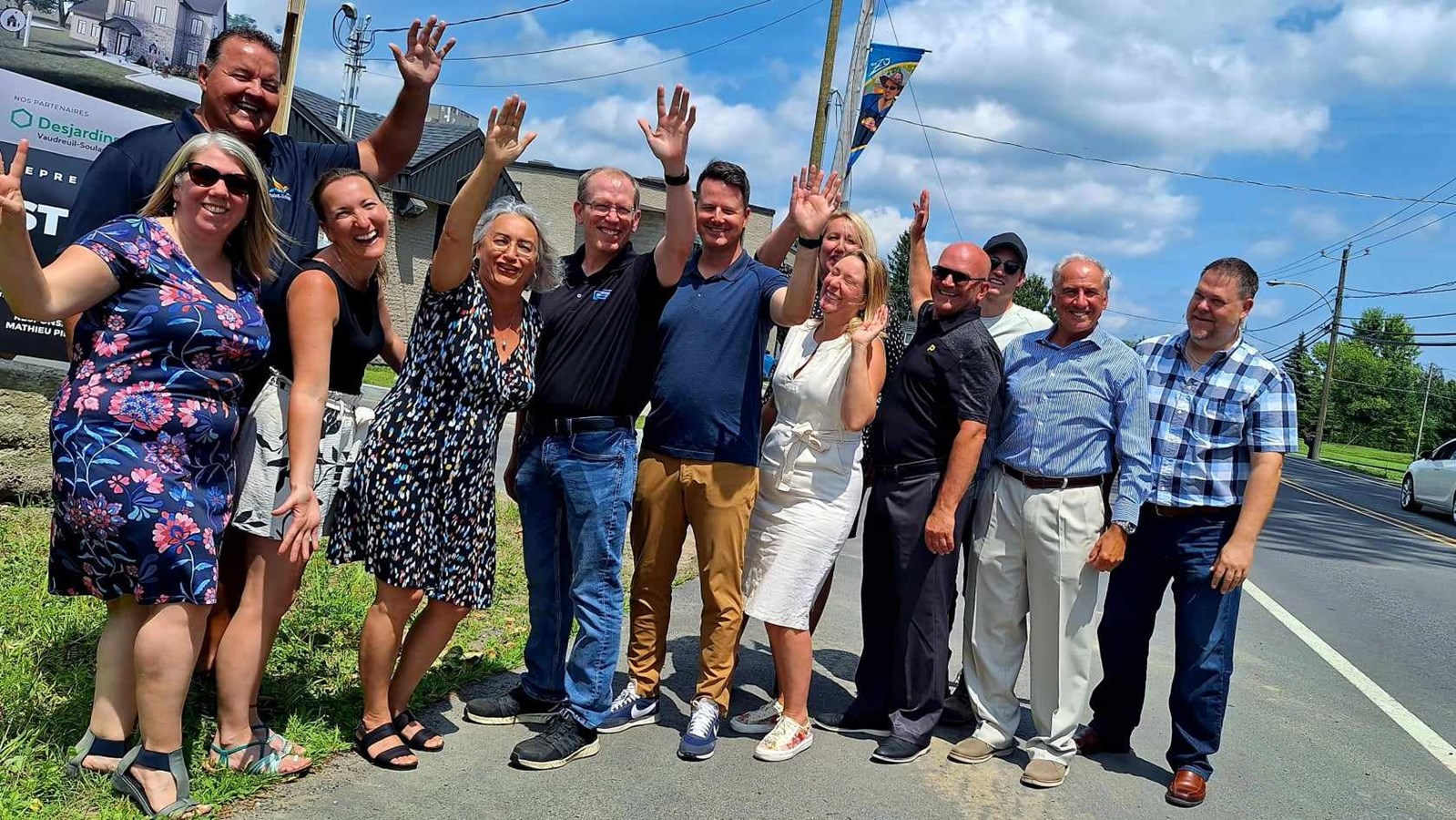 Symbolic groundbreaking for the Maison de la Famille