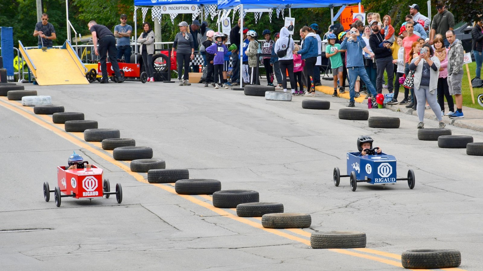 Report de la course de boîte à savon à ce dimanche à Rigaud