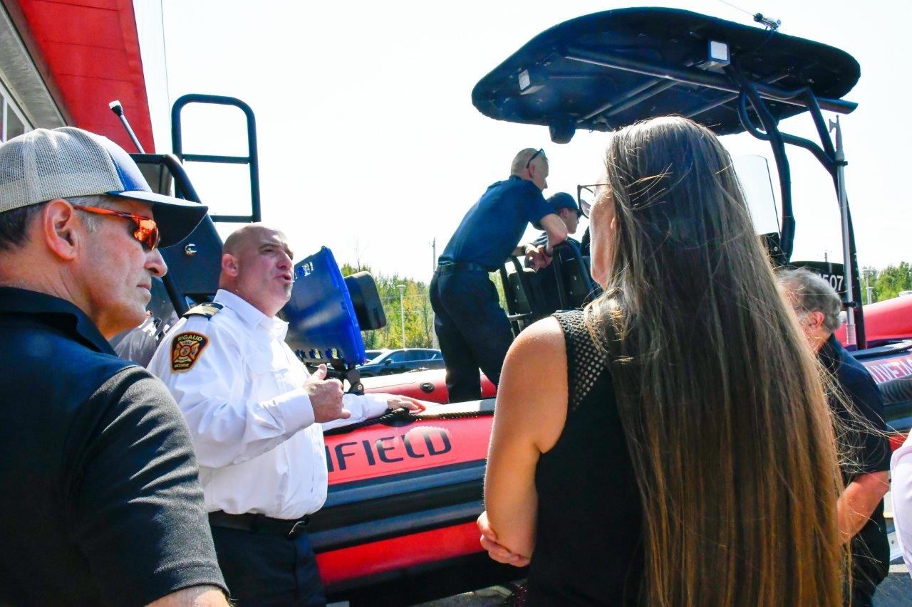 Un nouveau bateau de sauvetage pour l’équipe incendie de Rigaud