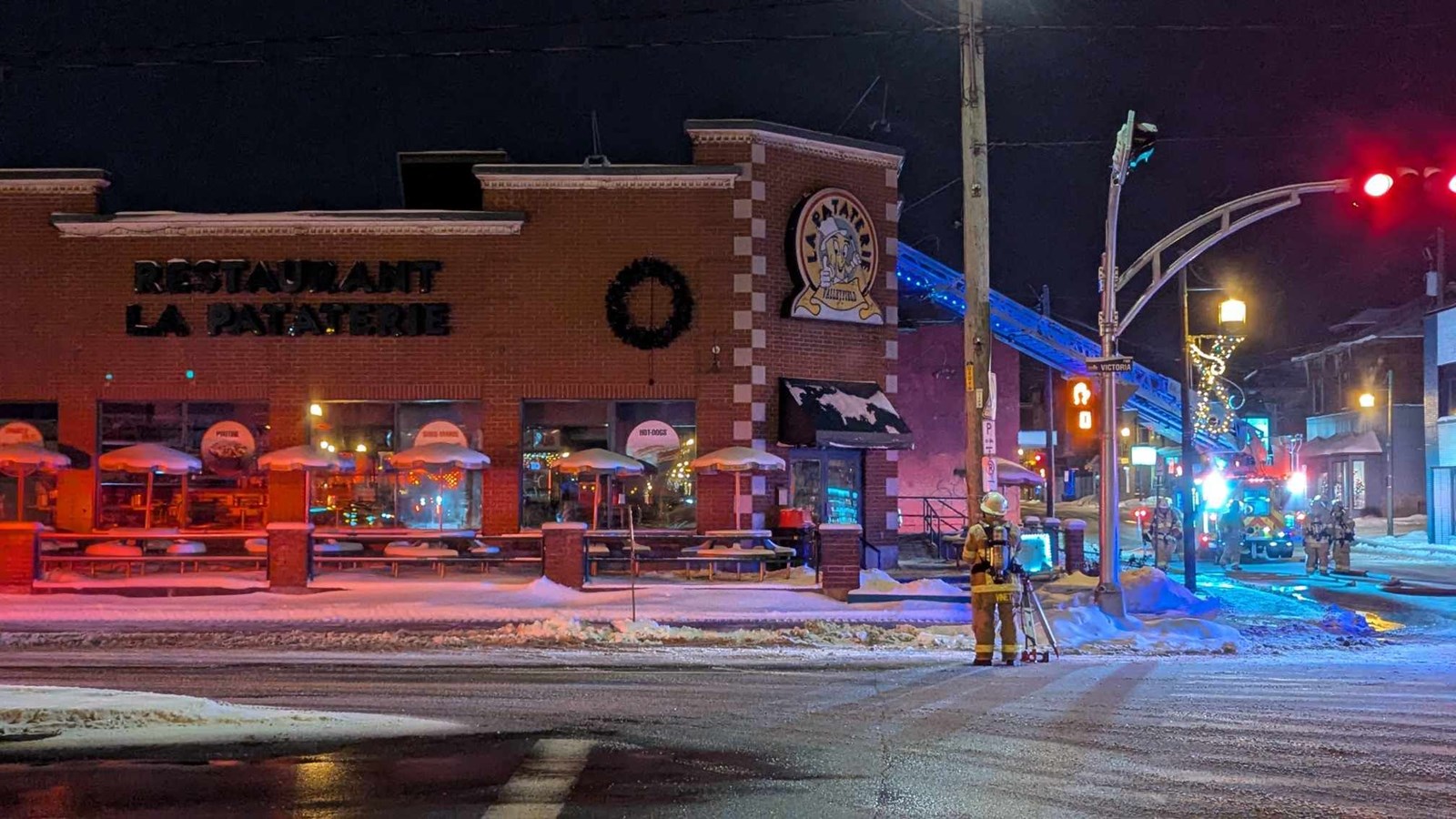 Un incendie se déclare au restaurant La Pataterie