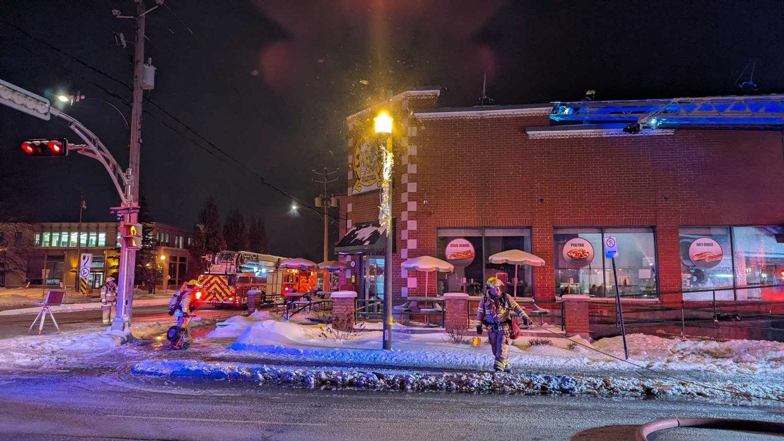 Un incendie se déclare au restaurant La Pataterie