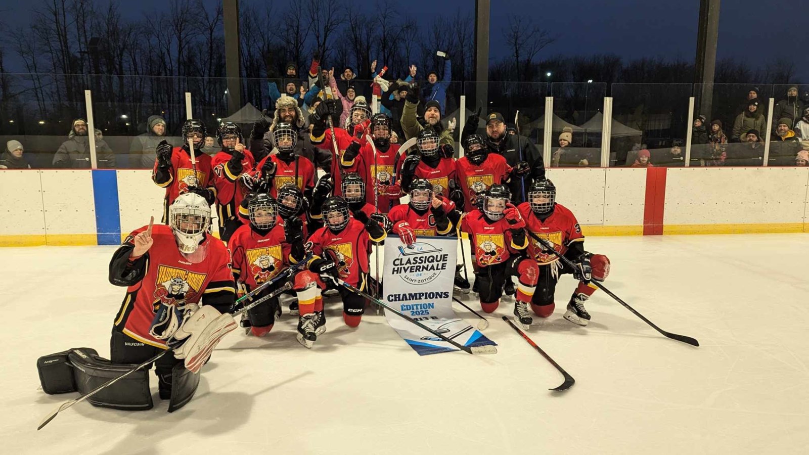 Quant aux Titans de Vaudreuil-Dorion, inscrits dans la catégorie M13B, ils affrontaient Les Bastions B3 de Blainville