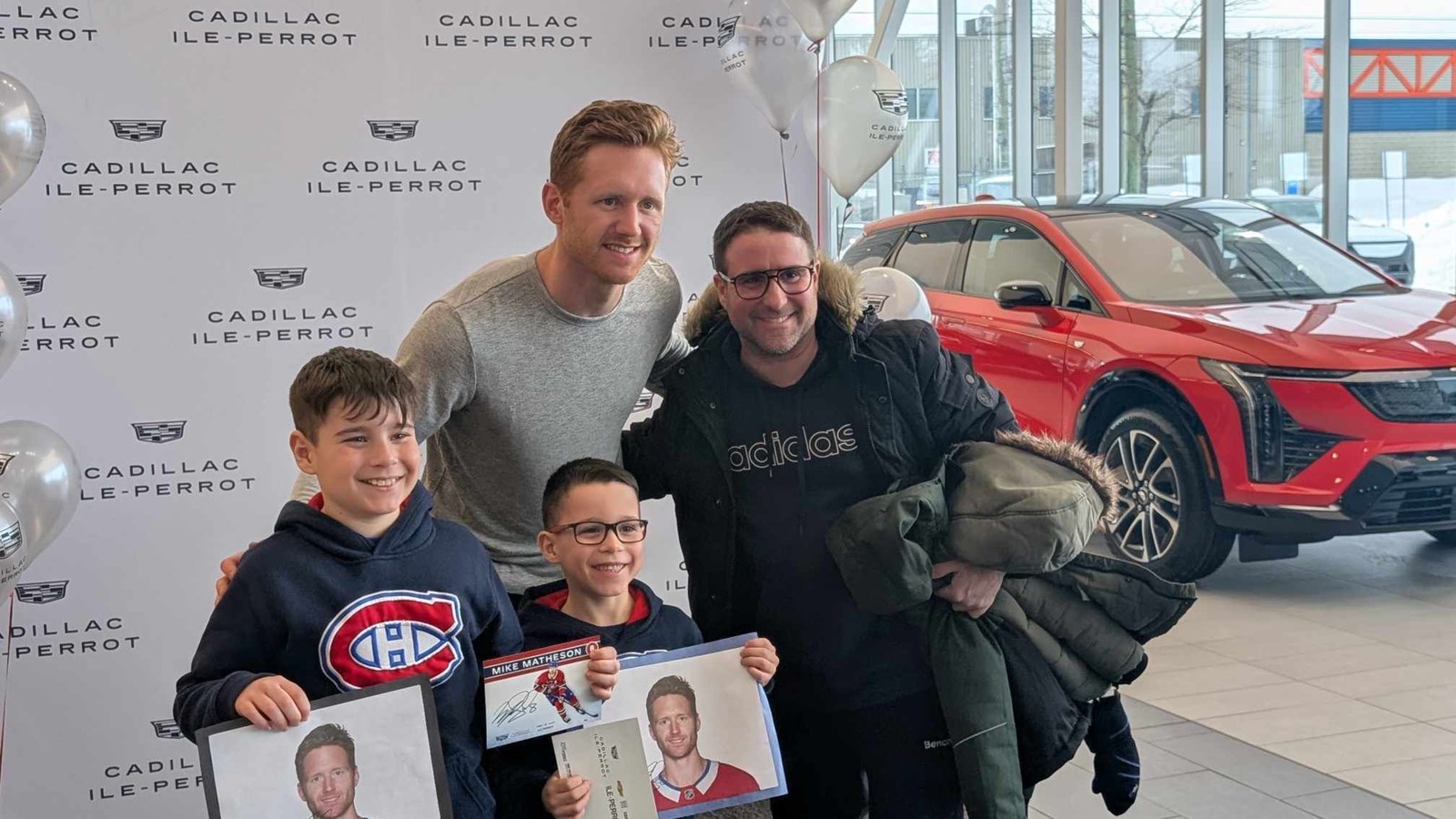 Mike Matheson à la rencontre de ses partisans à l’Île-Perrot