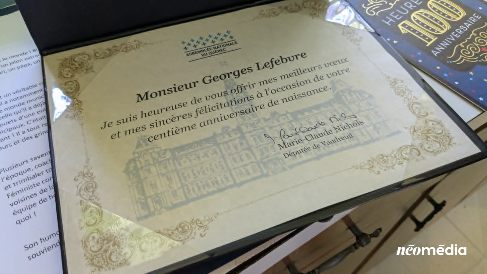 Georges Lefebvre : un bâtisseur centenaire à Vaudreuil-Dorion