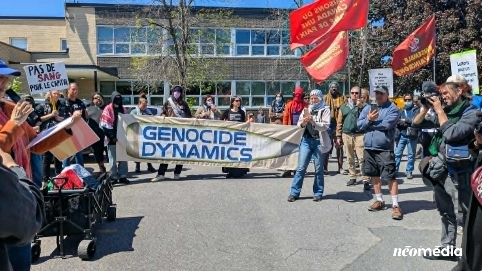General Dynamics: une manifestation pour s'opposer à l'agrandissement