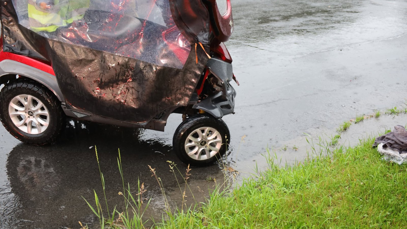 Un homme de 93 ans en quadriporteur impliqué dans une collision