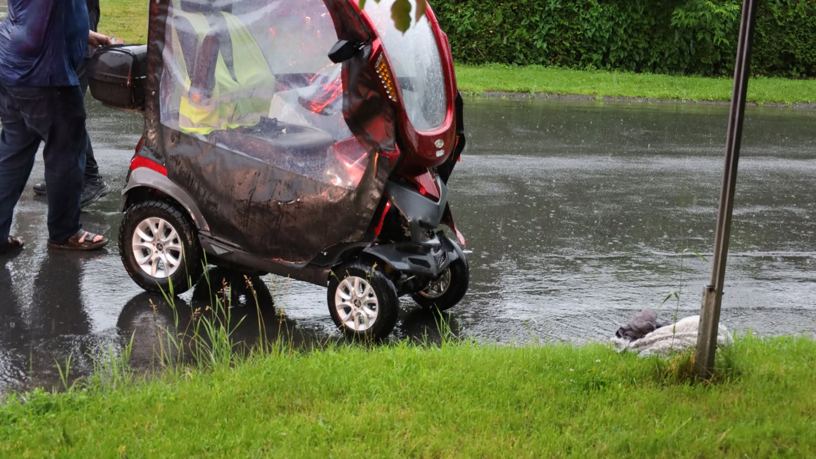 Un homme de 93 ans en quadriporteur impliqué dans une collision