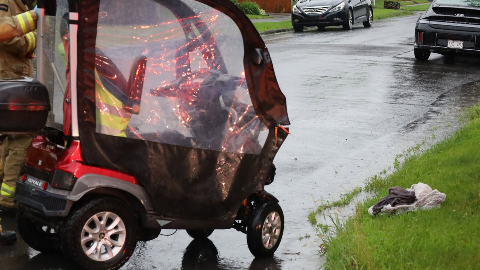 Un homme de 93 ans en quadriporteur impliqué dans une collision