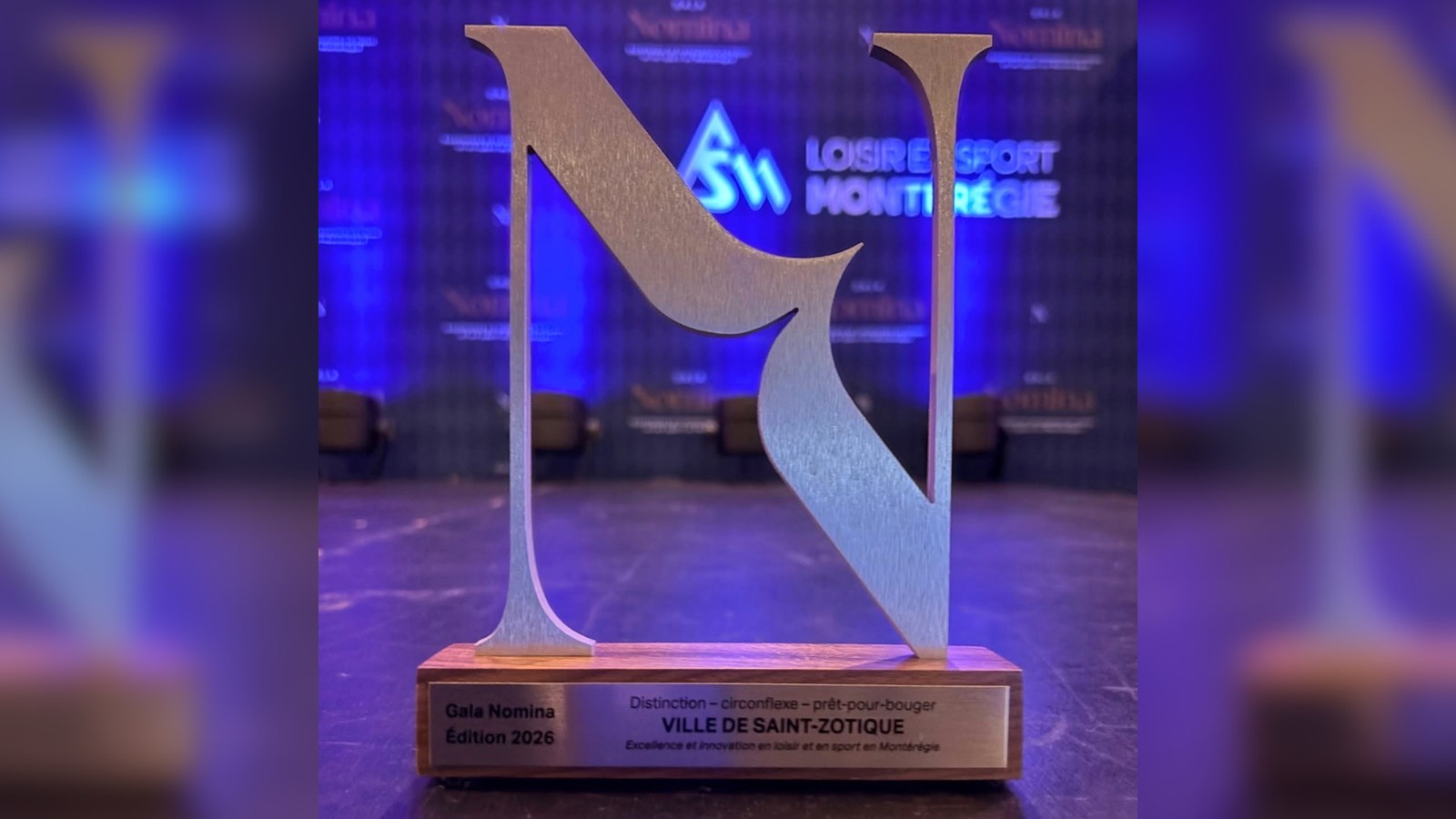 La Ville de Saint-Zotique est récompenser au Gala Nomina