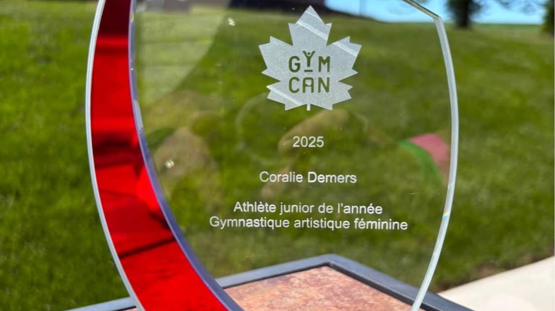 Coralie Demers est nommée gymnaste junior de l'année