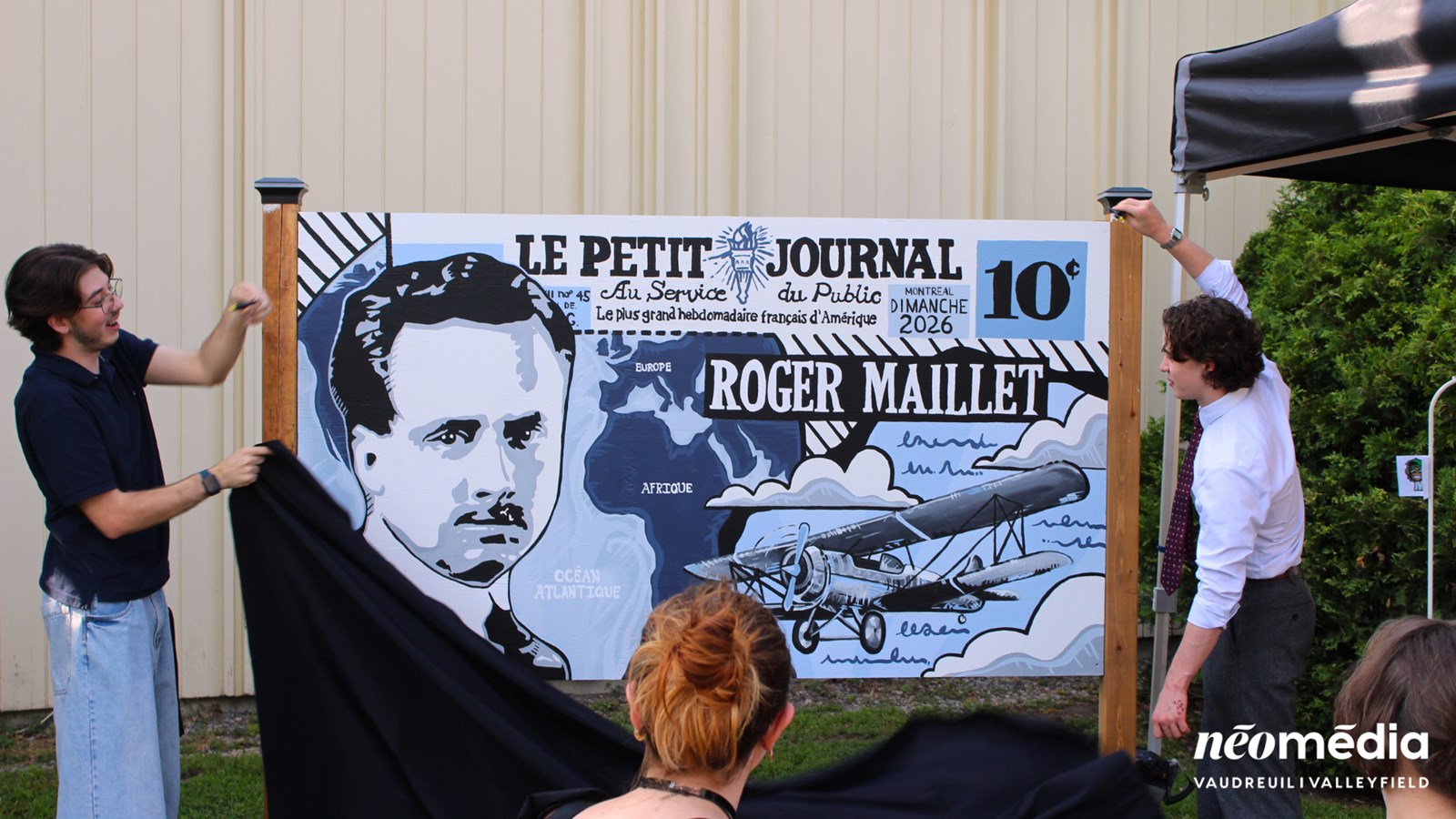 Une œuvre d'art unique et éphémère en l'honneur de Roger Maillet