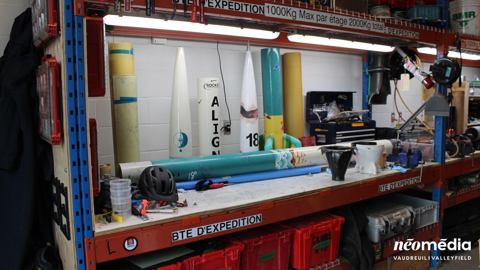 Visite dans l'atelier du Club RockETS
