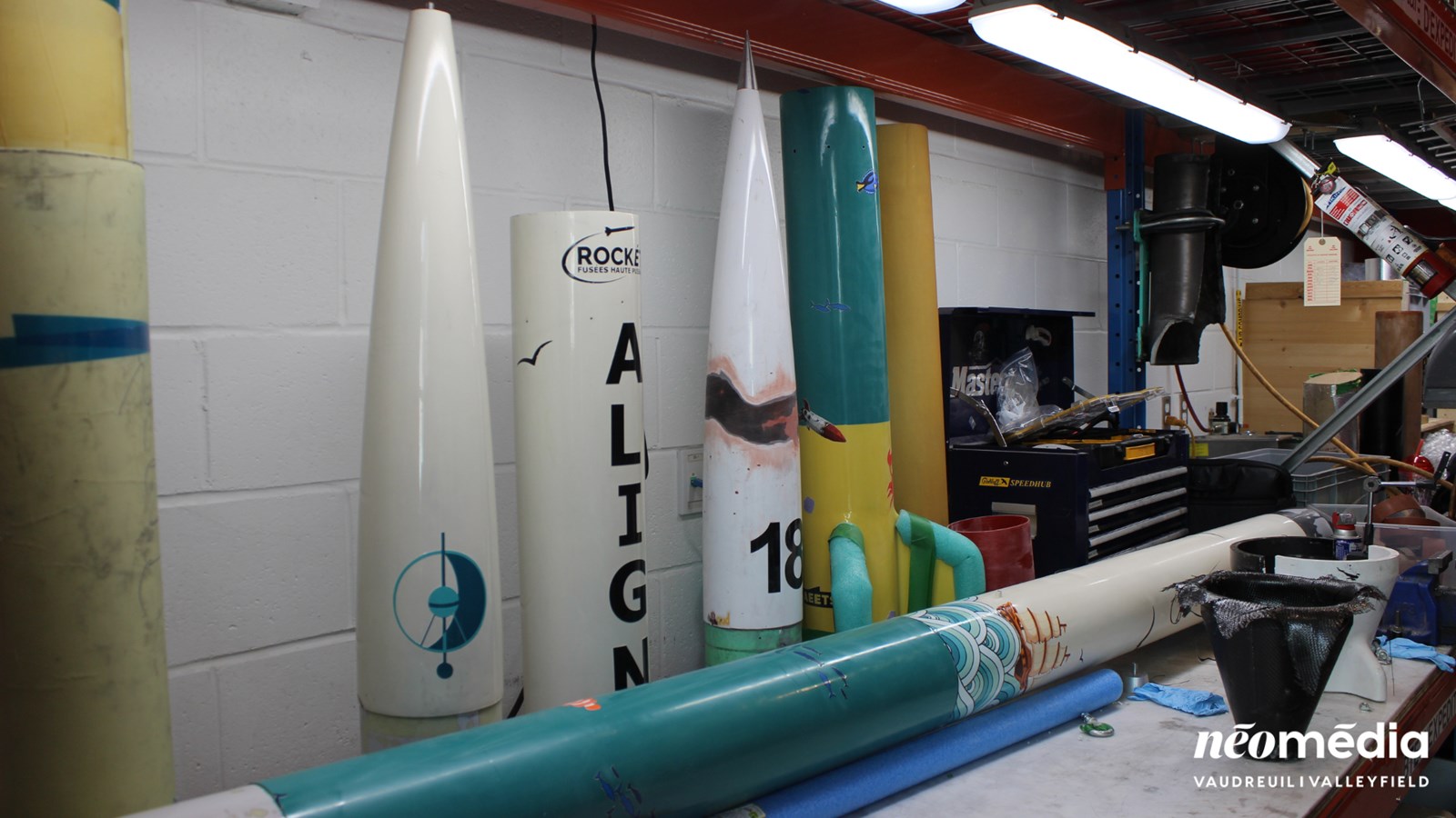 Visite dans l'atelier du Club RockETS