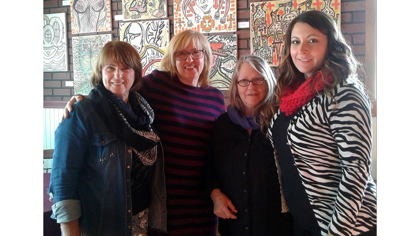 De gauche à droite: Marie-Ange Brassard,Line Desrochers, Louise Page et Sonia Laurin.