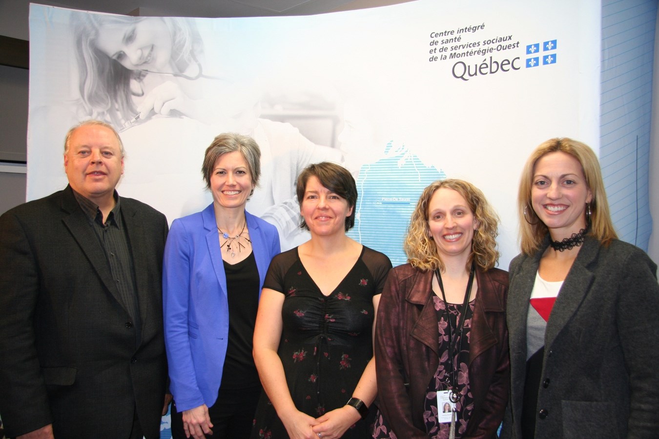 M. Claude Bouchard, directeur des programmes Déficiences, CISSS de la Montérégie-Ouest
Mme Annie Couture, coordonnatrice des services spécifiques (déficience intellectuelle-TSA-déficience physique), CISSS de la Montérégie-Ouest
Mme Elodie Bergeron, coordonnatrice des programmes spécialisés en déficience intellectuelle, trouble du spectre de l'autisme, déficience motrice et déficience du langage 0-6 ans, CISSS de la Montérégie-Ouest
Mme Caroline Bouffard, coordonnatrice – programme spécialisé TSA 7 ans et plus, CISSS de la Montérégie-Ouest
Mme Sophie Plaisance, responsable du développement des services, Autisme Montérégie