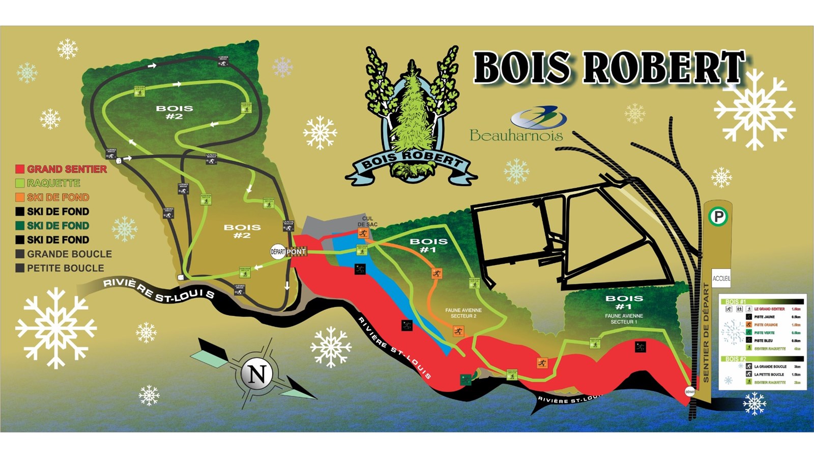 Les visiteurs du Bois Robert peuvent choisir plusieurs sentiers pour pratiquer leur loisir favori.