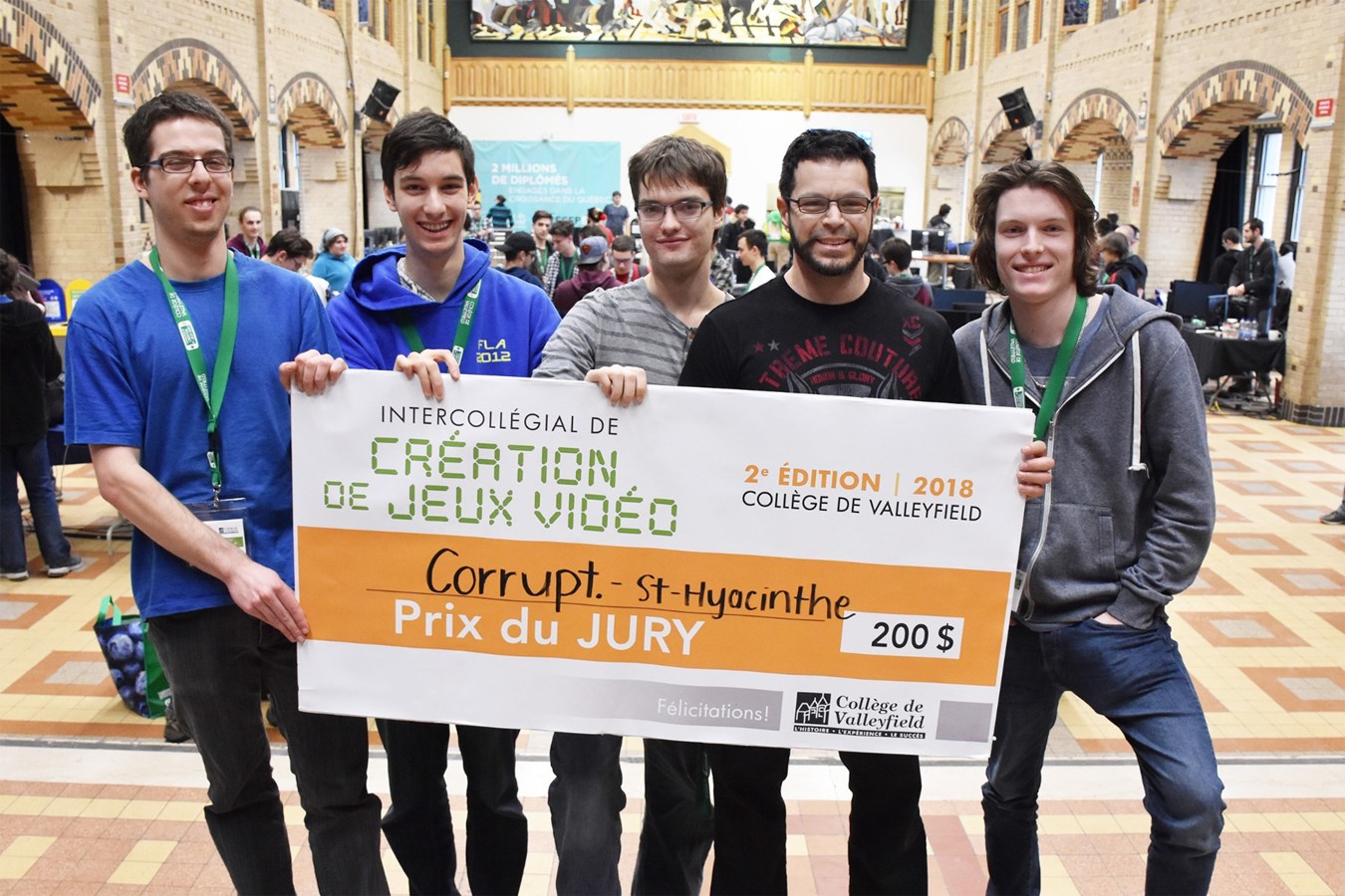 Steeve Manny, Émile Blais-Villiard, Gabriel Messier, Yanik Lyth, David Girouard.