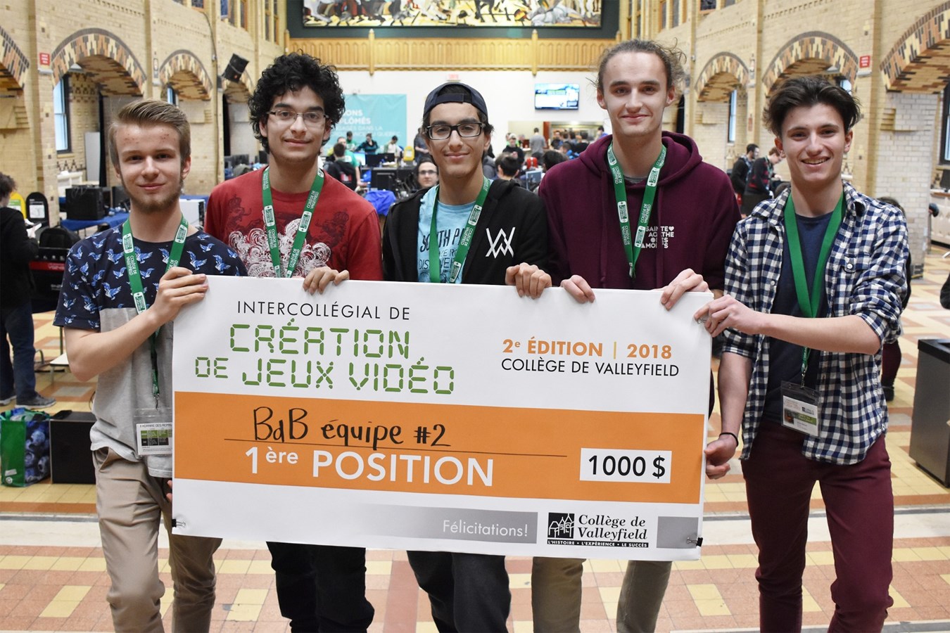 John Williams Ortiz Kardos, Vincent Nadeau, Hugo Guérin, Victor Racicot, Zakaria Boussoffara