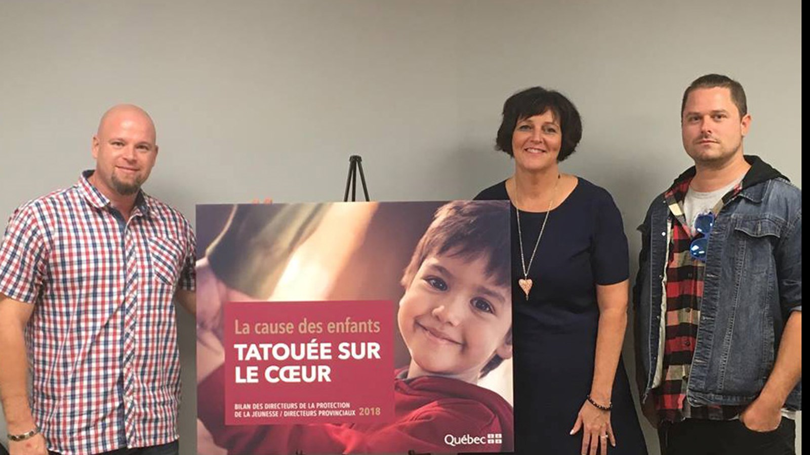 Josée Morneau et deux intervenants au sein de la DPJ en Montérégie, Eric Taillefer et Manuel Bouchard-Bélanger ont présenté le bilan 2017-2018. 