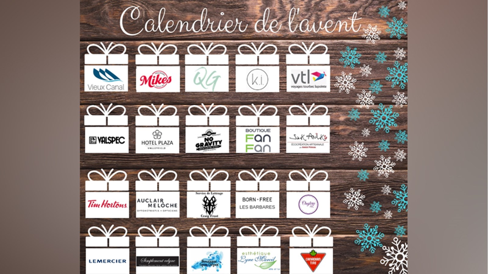 Un calendrier de l’avent signé Régates de Valleyfield