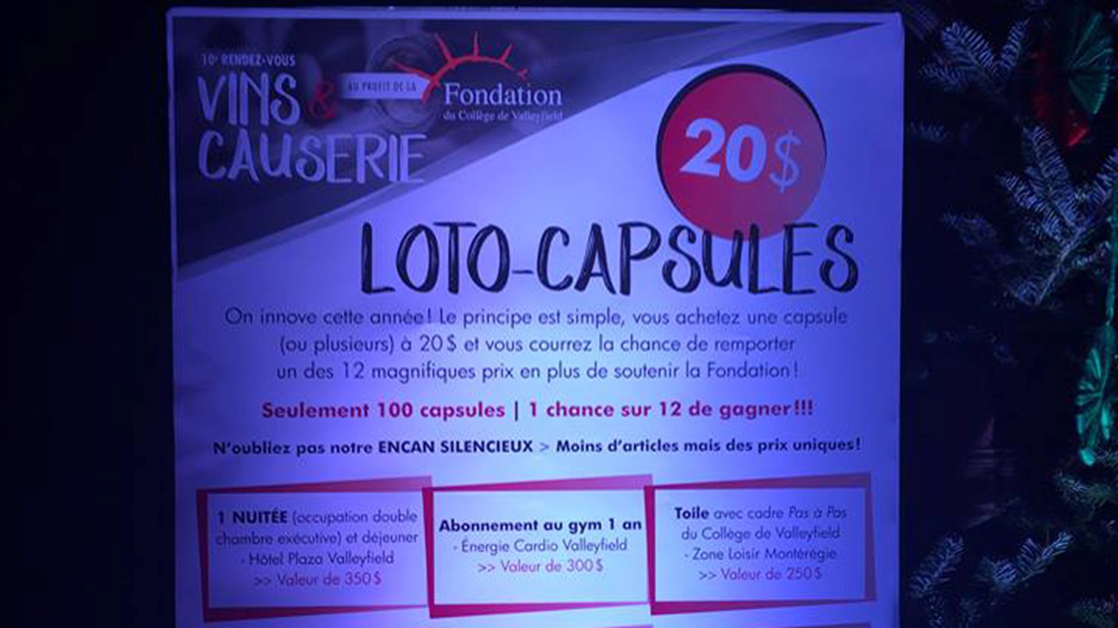 Un encan silencieux a permis aux intéressés de faire leur part pour l'organisme et de repartir avec des prix intéressants. 