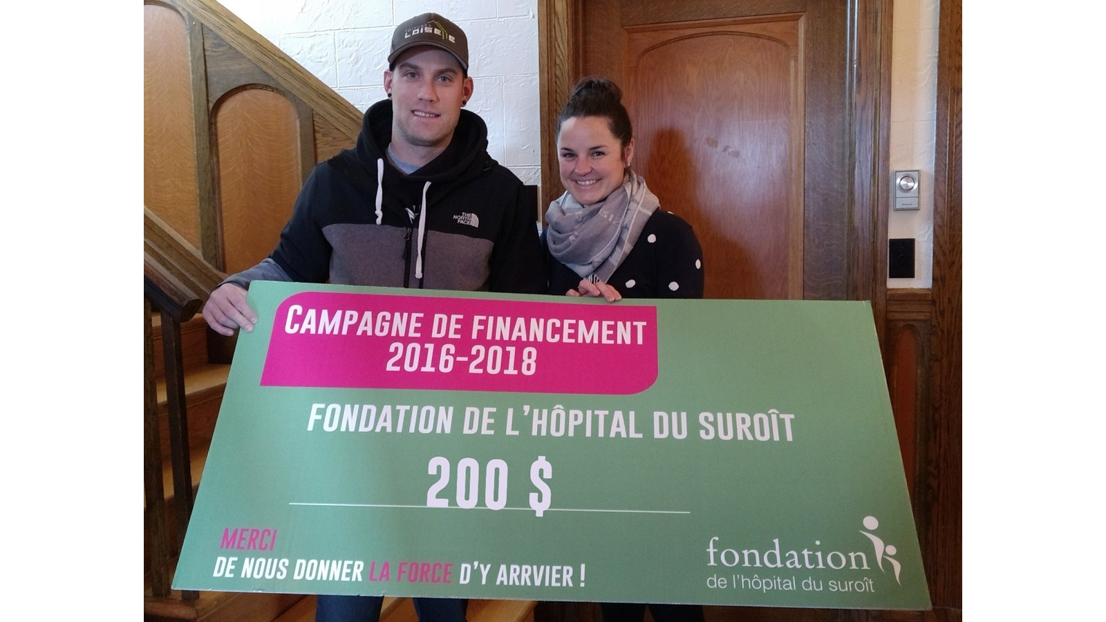 Benoit Thompson Loiselle remettra un montant similaire en 2018 alors que les Toitures Loiselle ont confirmé qu'elles referont l'expérience.