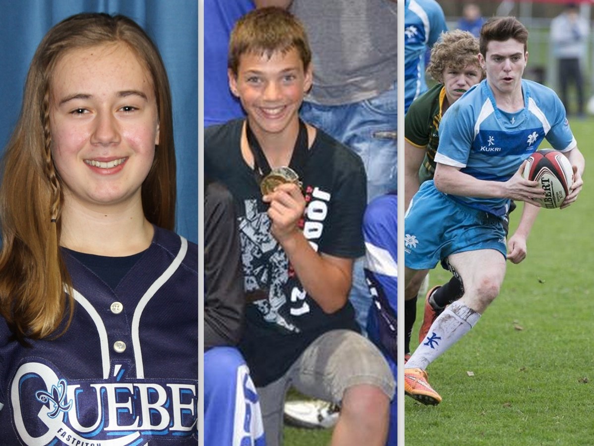 Magalie Audette (balle-molle féminine), Philippe Poirier (karaté) et Tristan Villiers (rugby à 7) ont été récompensés par la Ville de Salaberry-de-Valleyfield.