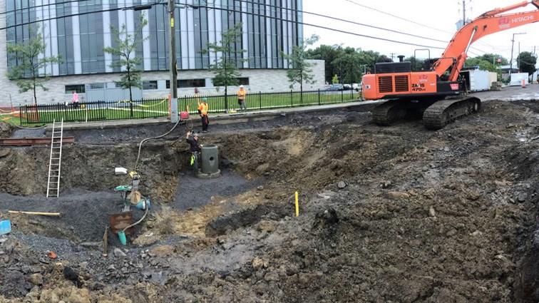 Début de la phase 2 des travaux d'infrastructure au pôle institutionnel