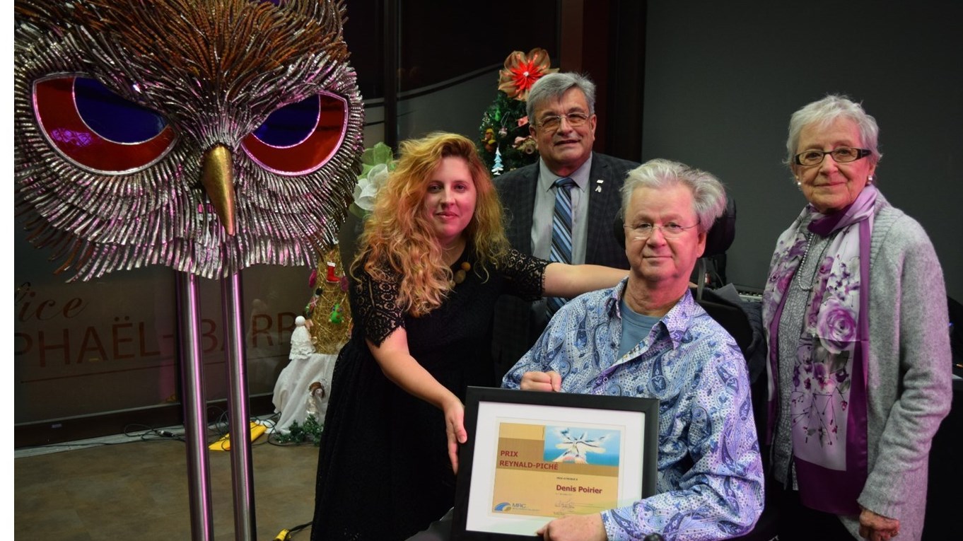 Le récipiendaire 2017 du Prix Reynald-Piché, Denis Poirier. 