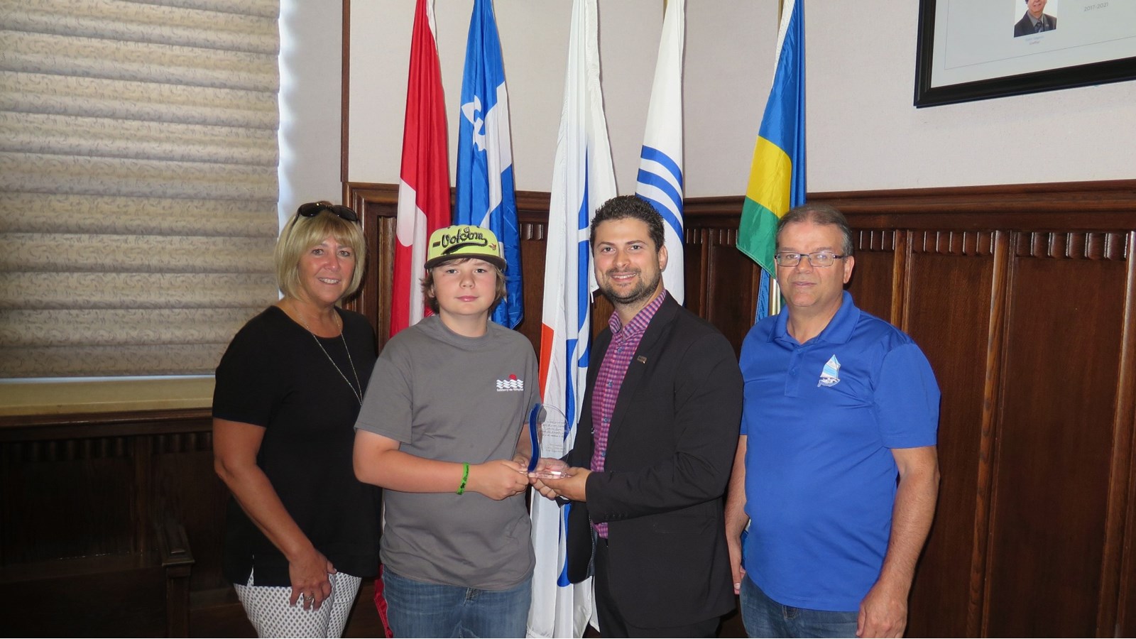Alex Gagnon devient maire d’un jour de la Ville de Salaberry-de-Valleyfield  