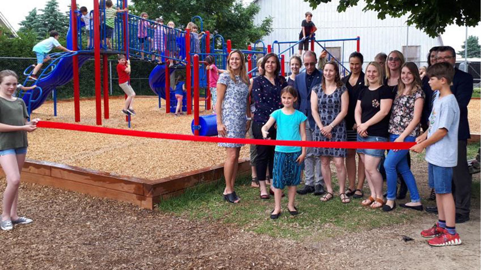 L’école Notre-Dame-de-l’Assomption inaugure sa nouvelle cour de récréation