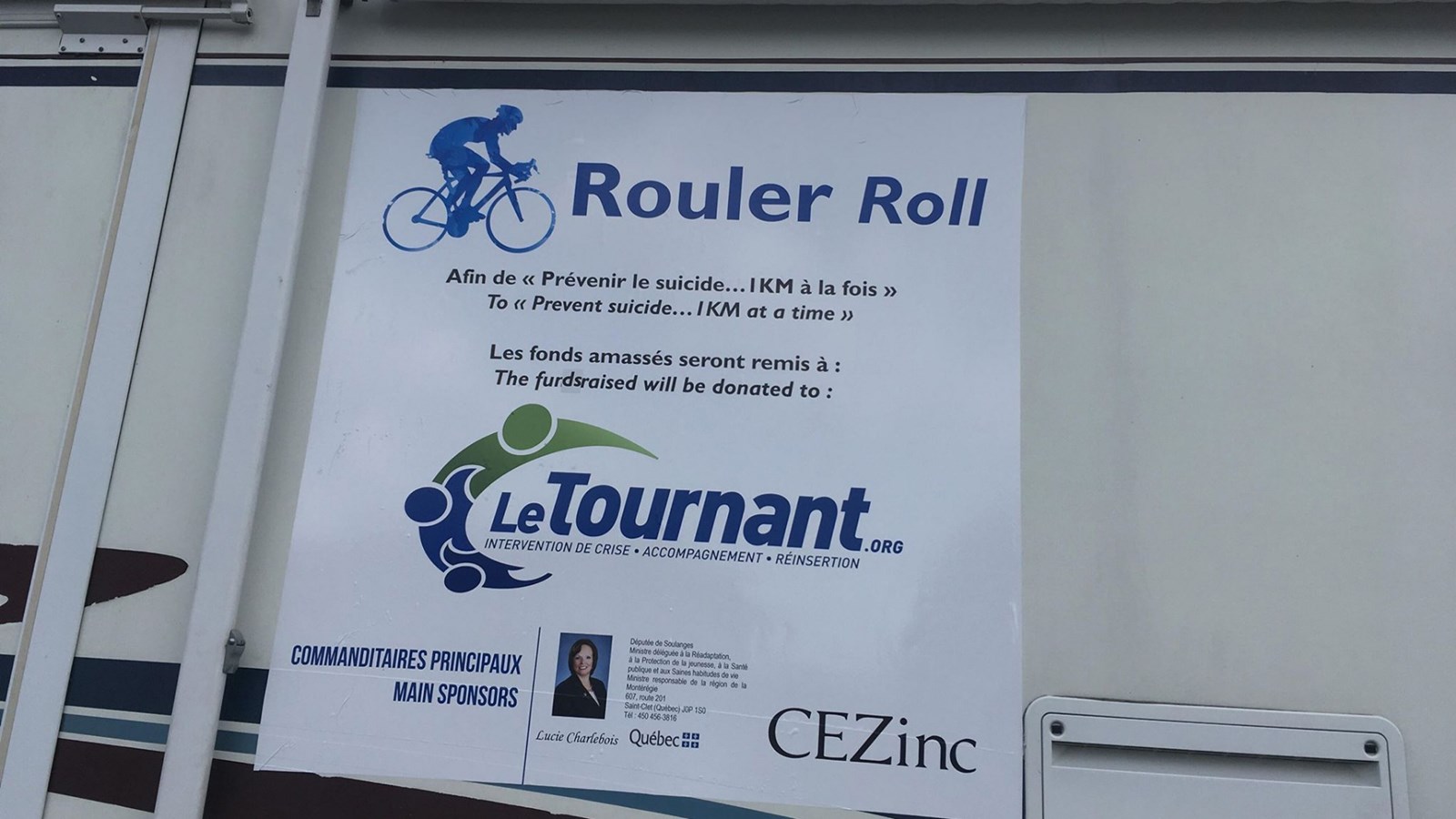 Stopper le suicide à raison de 160 km par jour pour six cyclistes de la région