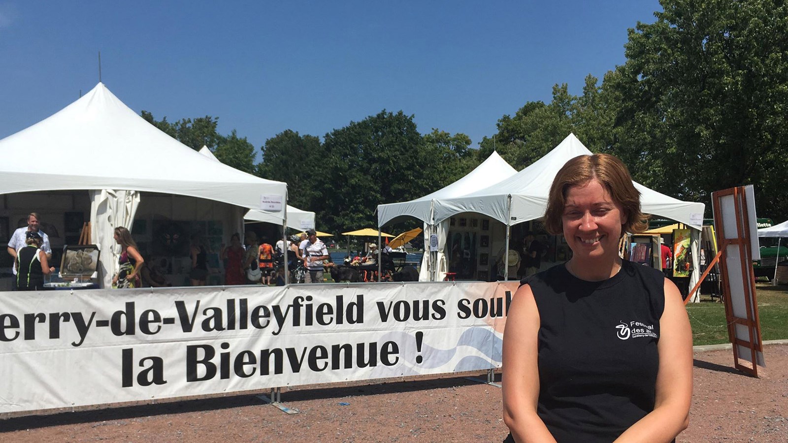 La directrice générale du Festival des arts visuels de Salaberry-de-Valleyfield, Émilie Fortier était bien heureuse du bilan 2018 de l'événement. 