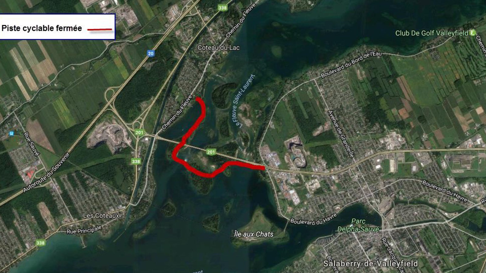 Ouverture de la piste cyclable sur les barrages de Coteau