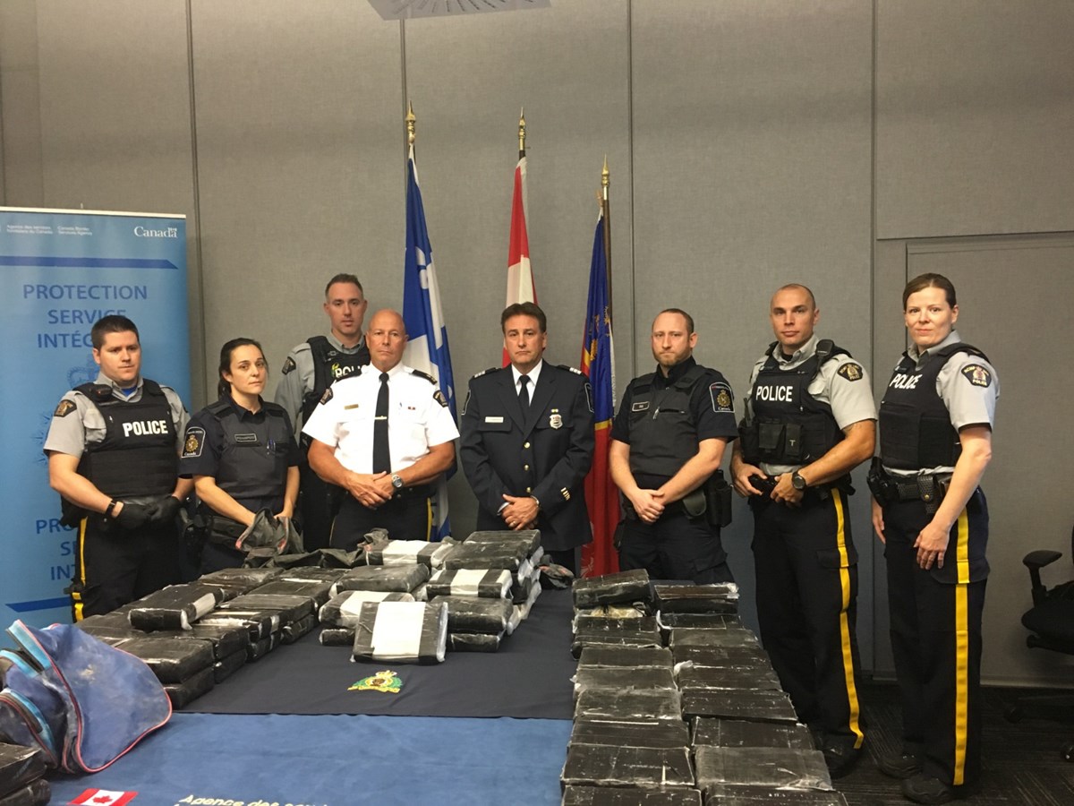 81 kilos de drogue ont été saisis au Port de Valleyfield